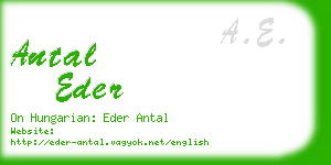 antal eder business card